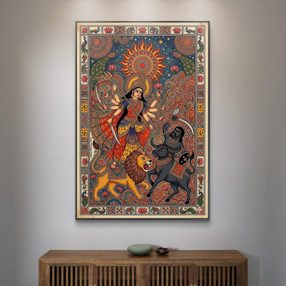 Mythological Folk Premium Canvas Painting