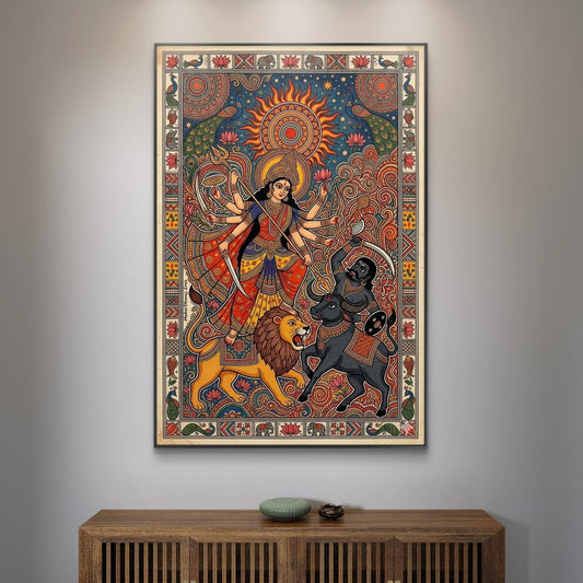 Mythological Folk Premium Canvas Painting - Canvas Wall Art | Decor By Neon