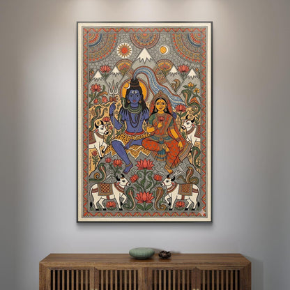 Mythological Folk Premium Canvas Painting