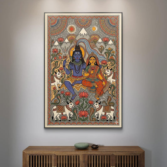 Mythological Folk Premium Canvas Painting - Canvas Wall Art | Decor By Neon