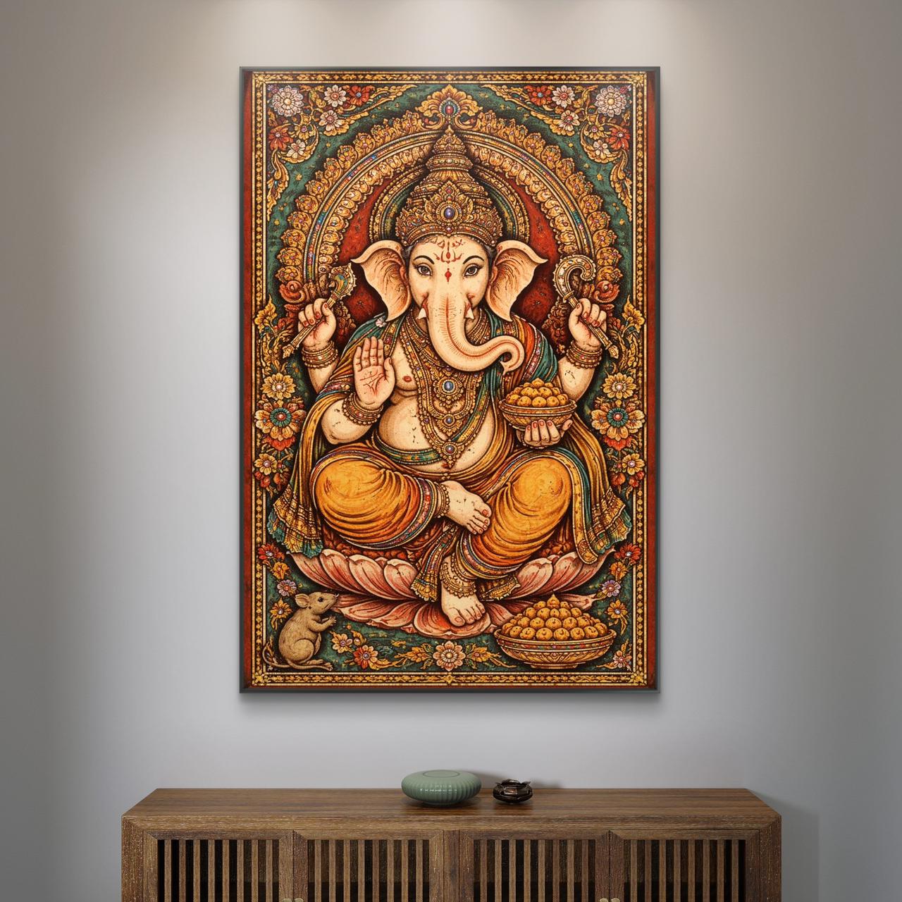Mythological Folk Premium Canvas Painting - Buy Online | Decor By Neon