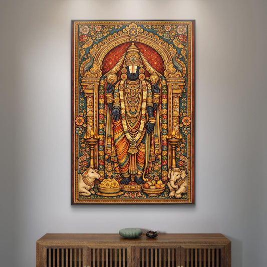 Mythological Folk Premium Canvas Painting - Canvas Wall Art | Decor By Neon