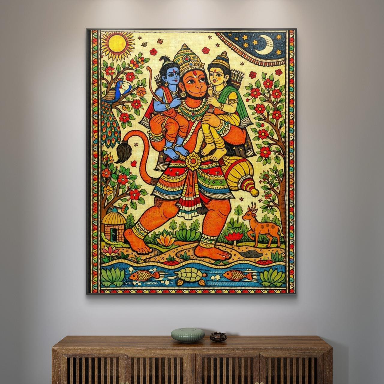 Mythological Folk Premium Canvas Painting - Buy Online | Decor By Neon