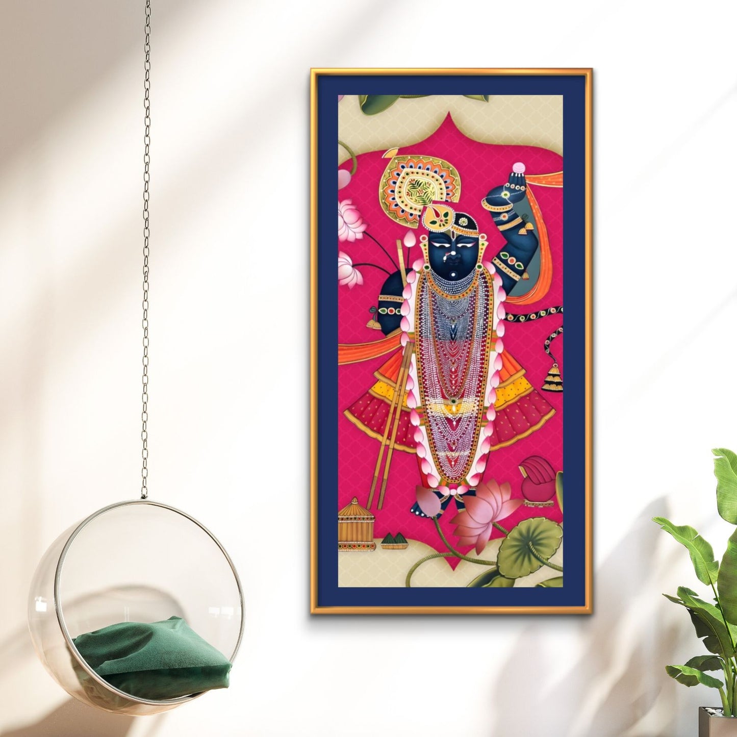 Traditional Pichwai Shrinath ji Premium Canvas Painting - Buy Online | Decor By Neon
