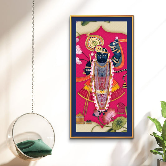Traditional Pichwai Shrinath ji Premium Canvas Painting - Premium Wall Art | Decor By Neon