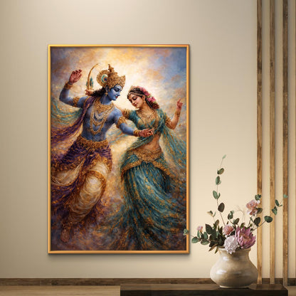 Radha Krishna Premium Canvas Painting