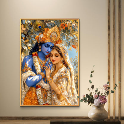 Radha Krishna Premium Canvas Painting