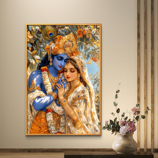 Radha Krishna Premium Canvas Painting - Premium Wall Art | Decor By Neon