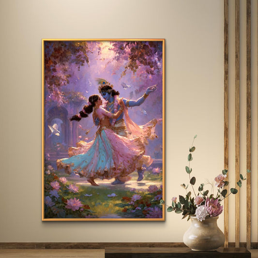 Radha Krishna Premium Canvas Painting - Premium Wall Art | Decor By Neon