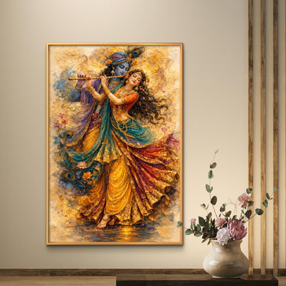 Radha Krishna Premium Canvas Painting