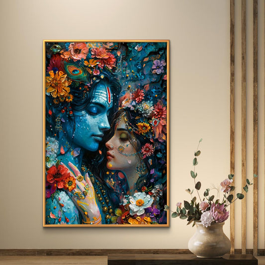 Radha Krishna Premium Canvas Painting - Premium Wall Art | Decor By Neon