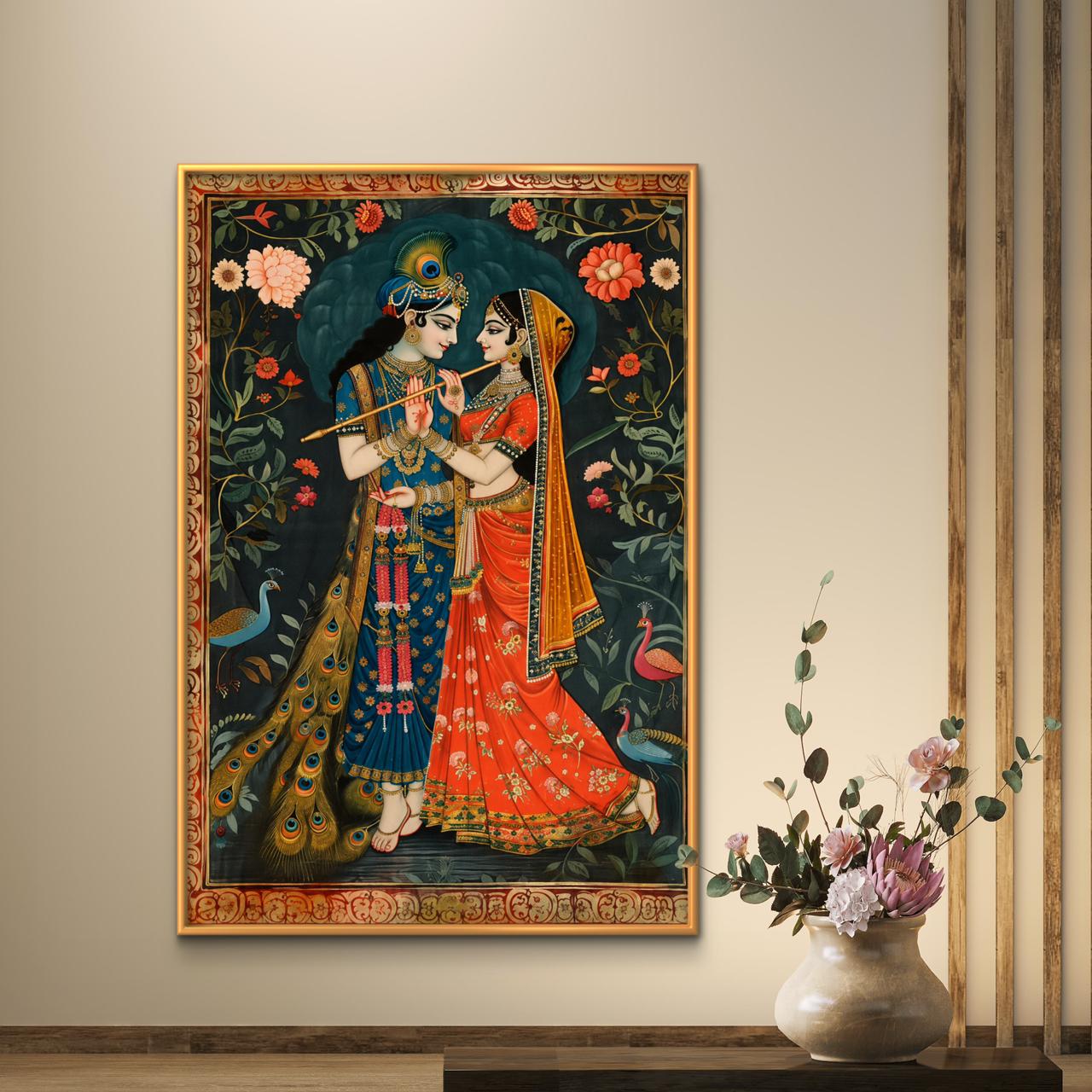 Radha Krishna Premium Canvas Painting - Buy Online | Decor By Neon
