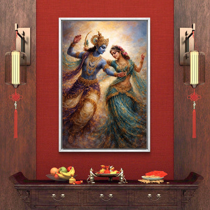 Radha Krishna Premium Canvas Painting