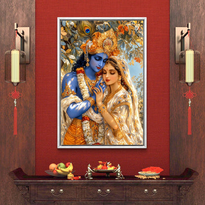Radha Krishna Premium Canvas Painting