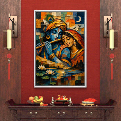 Radha Krishna Premium Canvas Painting