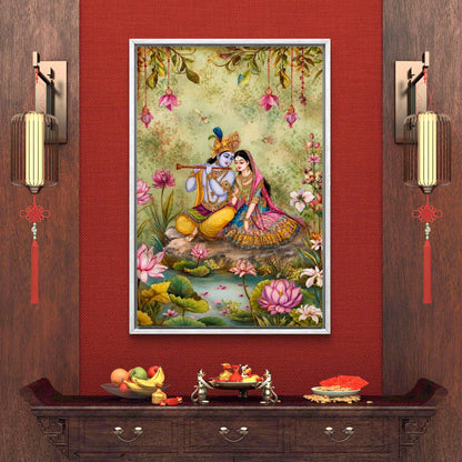 Radha Krishna Premium Canvas Painting