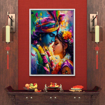 Radha Krishna Premium Canvas Painting