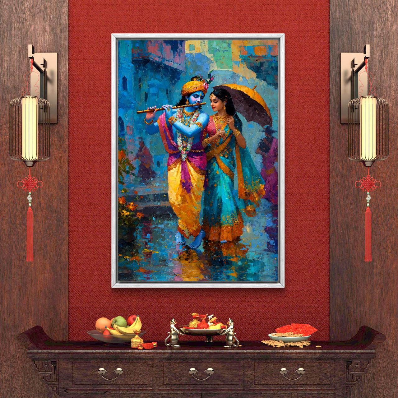 Radha Krishna Premium Canvas Painting - Buy Online | Decor By Neon