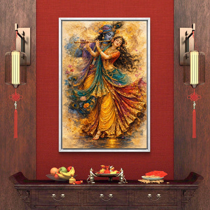 Radha Krishna Premium Canvas Painting