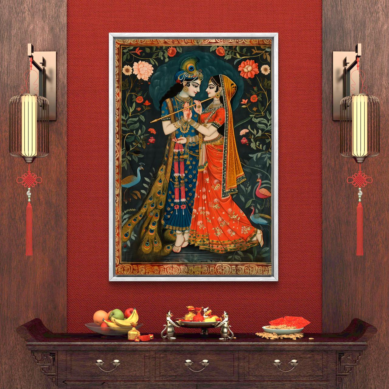 Radha Krishna Premium Canvas Painting - Buy Online | Decor By Neon