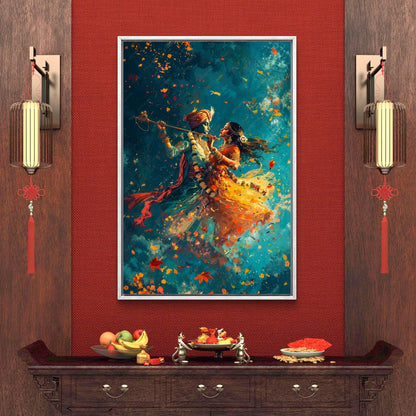 Radha Krishna Premium Canvas Painting