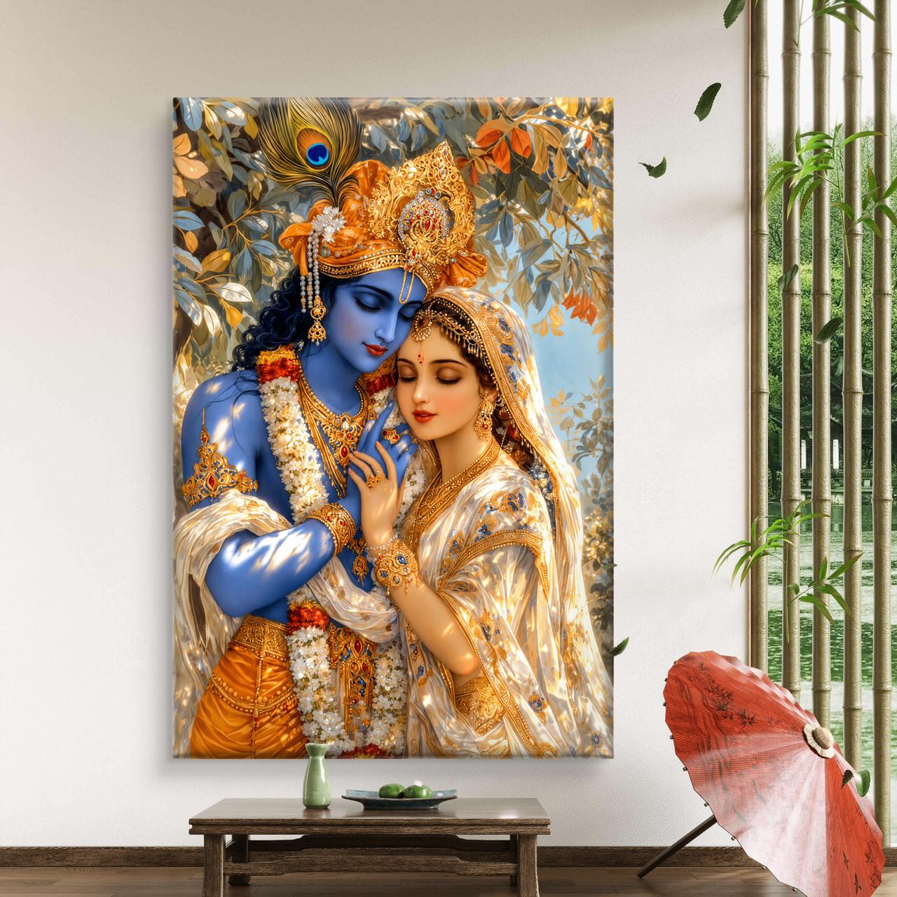 Radha Krishna Premium Canvas Painting - Buy Online | Decor By Neon