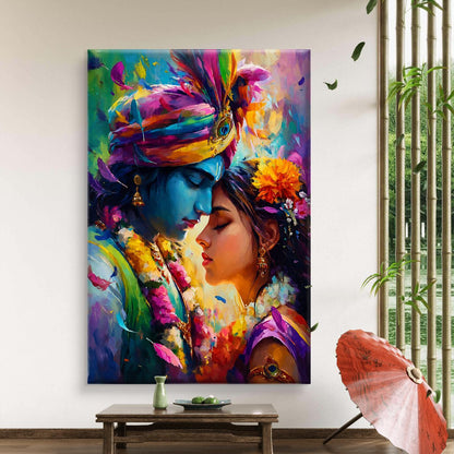 Radha Krishna Premium Canvas Painting