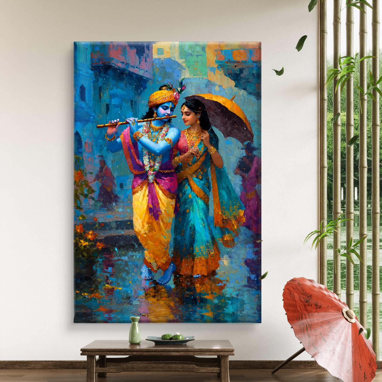 Radha Krishna Premium Canvas Painting - Buy Online | Decor By Neon