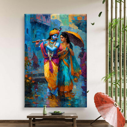 Radha Krishna Premium Canvas Painting