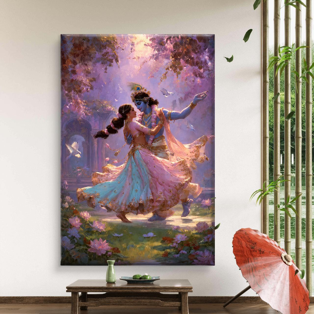 Radha Krishna Premium Canvas Painting - Buy Online | Decor By Neon