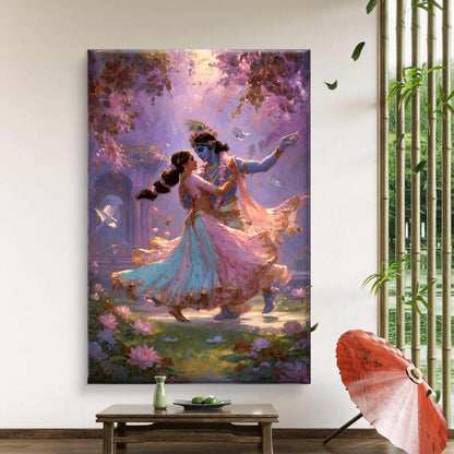 Radha Krishna Premium Canvas Painting