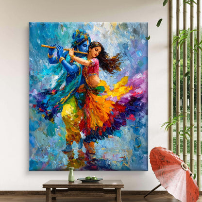 Radha Krishna Premium Canvas Painting