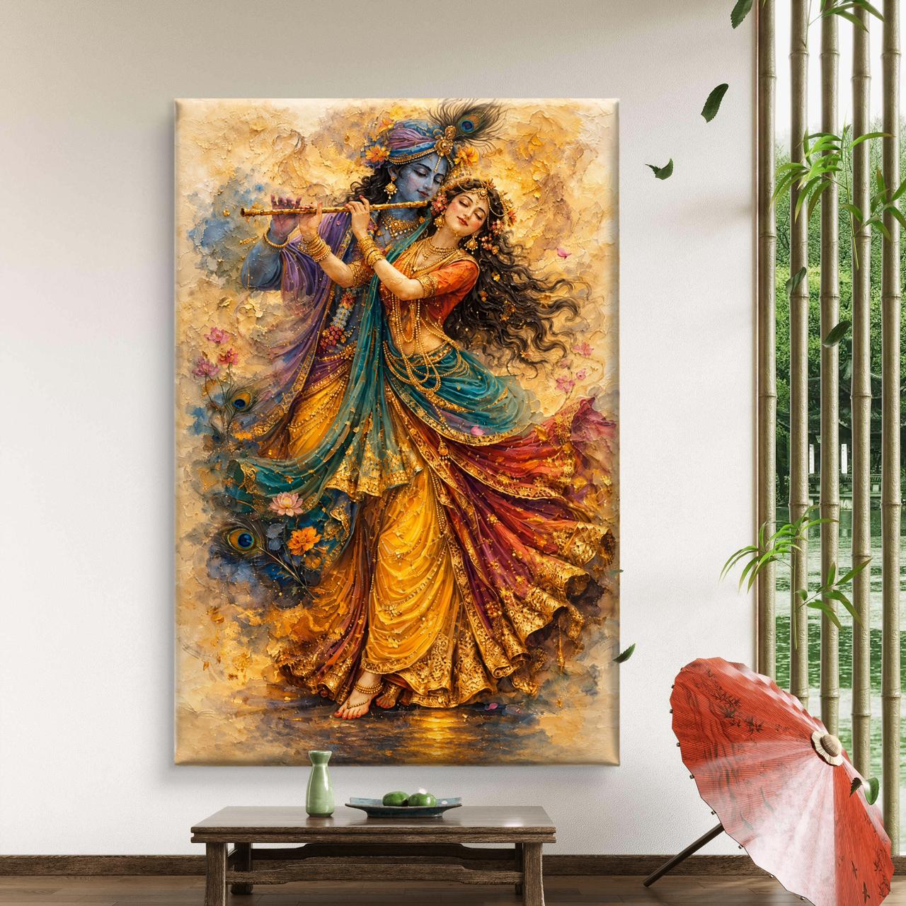 Radha Krishna Premium Canvas Painting - Buy Online | Decor By Neon