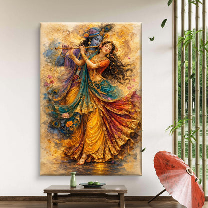 Radha Krishna Premium Canvas Painting