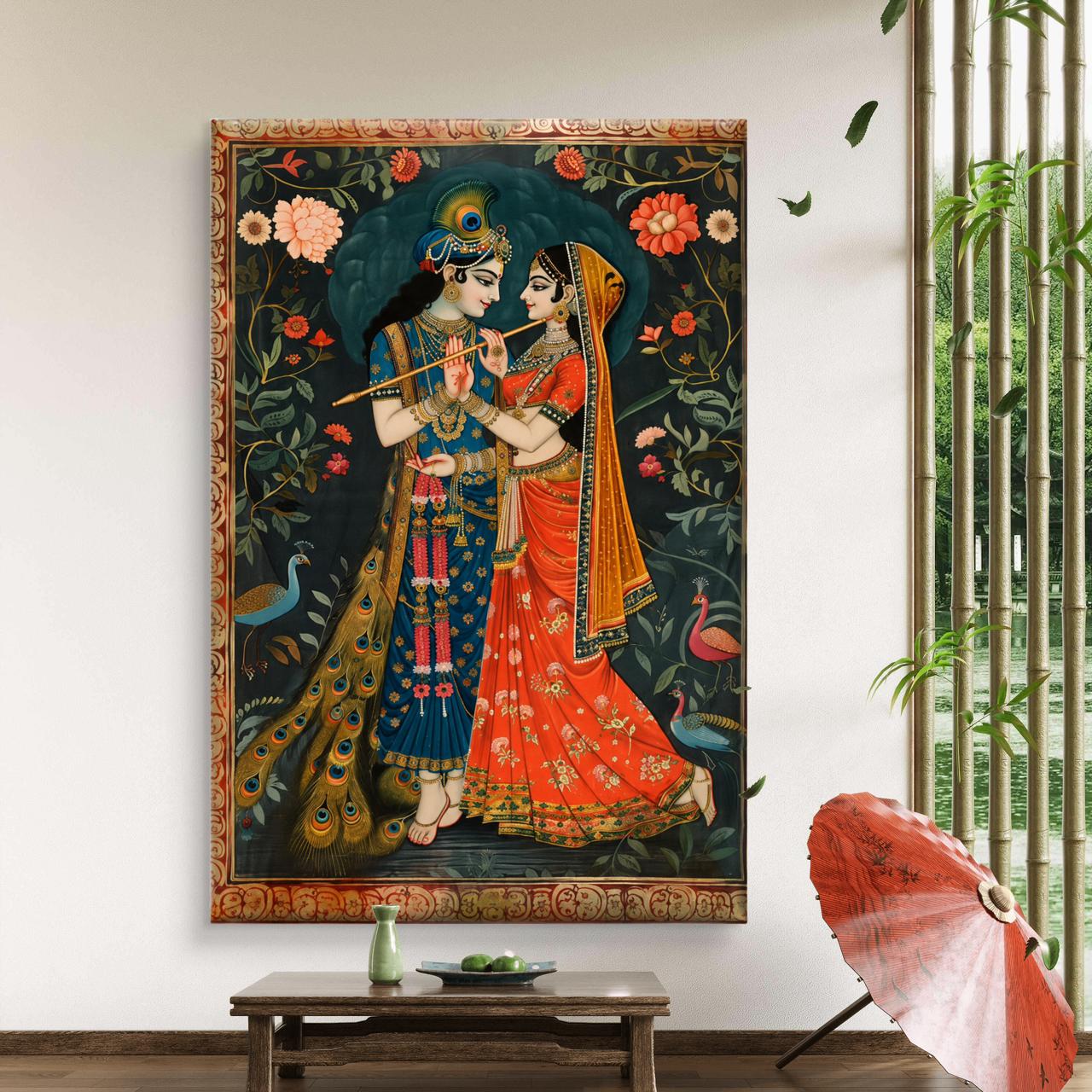 Radha Krishna Premium Canvas Painting - Buy Online | Decor By Neon