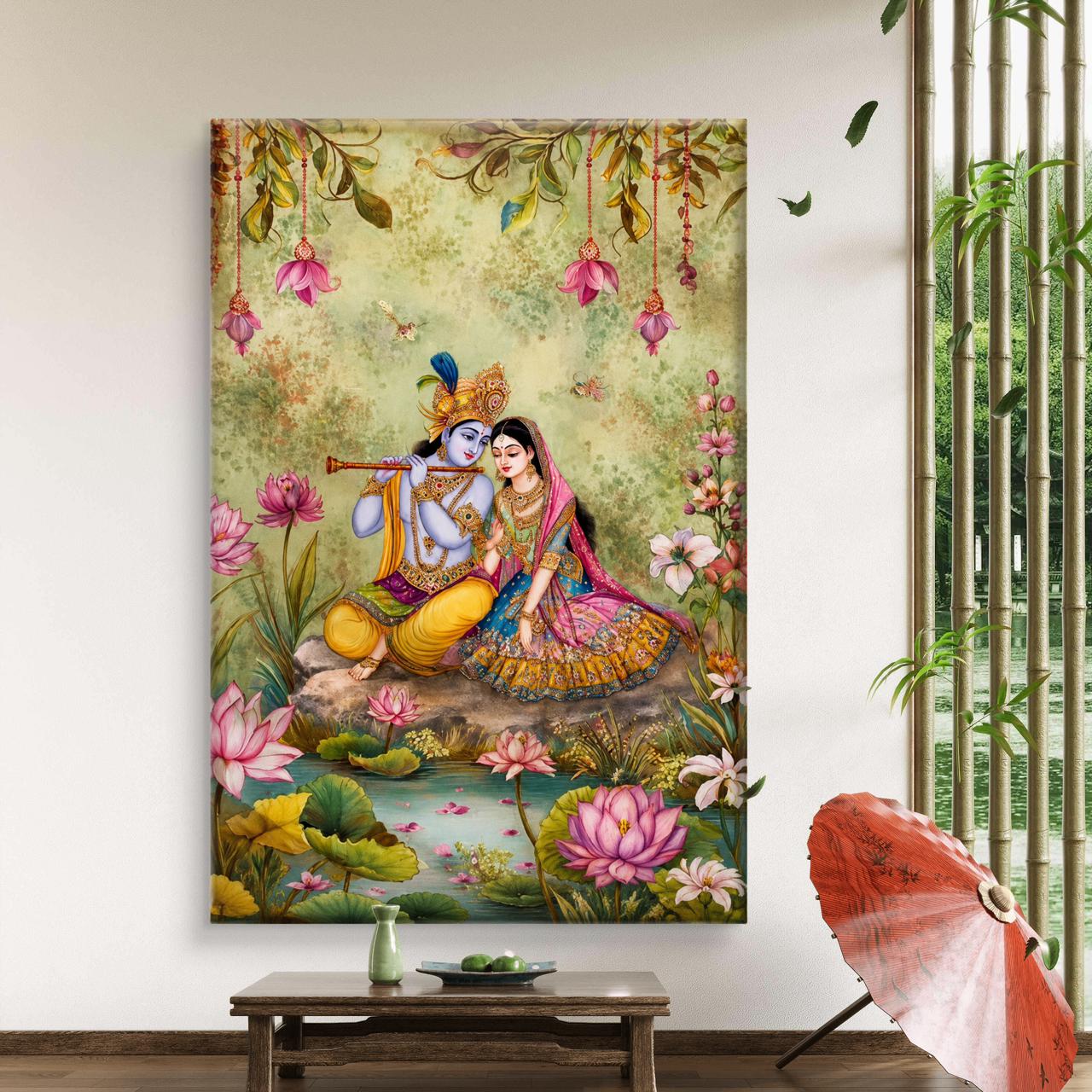 Radha Krishna Premium Canvas Painting - Buy Online | Decor By Neon