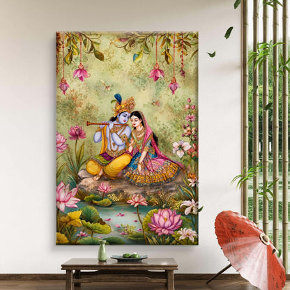 Radha Krishna Premium Canvas Painting