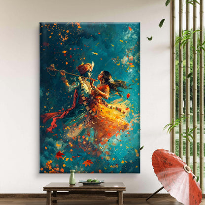 Radha Krishna Premium Canvas Painting