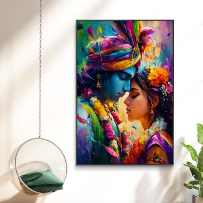 Radha Krishna Premium Canvas Painting
