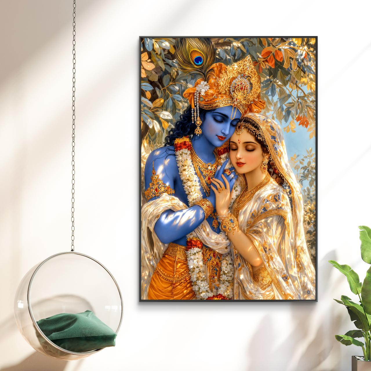 Radha Krishna Premium Canvas Painting - Buy Online | Decor By Neon
