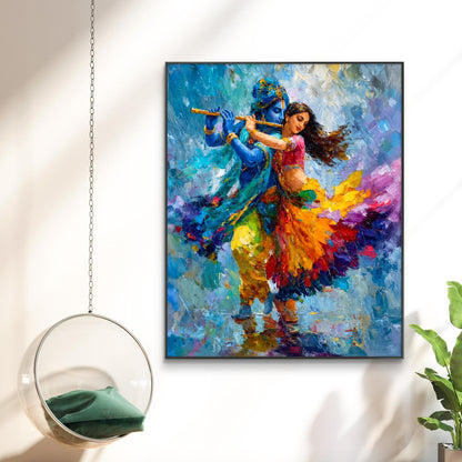 Radha Krishna Premium Canvas Painting