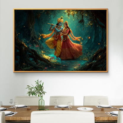 Radha Krishna Premium Canvas Painting
