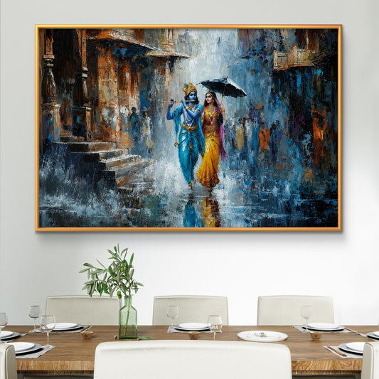 Radha Krishna Premium Canvas Painting - Premium Wall Art | Decor By Neon