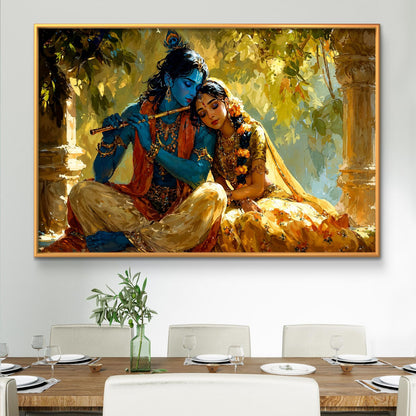 Radha Krishna Premium Canvas Painting