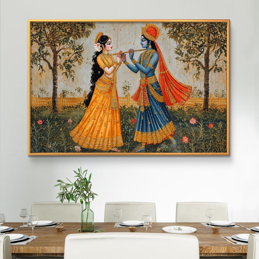 Radha Krishna Premium Canvas Painting - Premium Wall Art | Decor By Neon