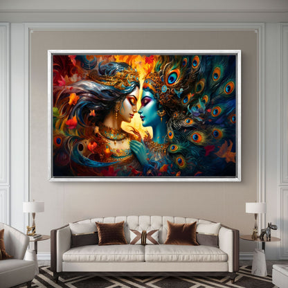 Radha Krishna Premium Canvas Painting