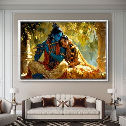 Radha Krishna Premium Canvas Painting
