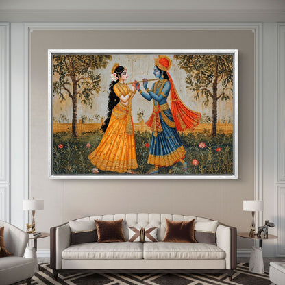 Radha Krishna Premium Canvas Painting