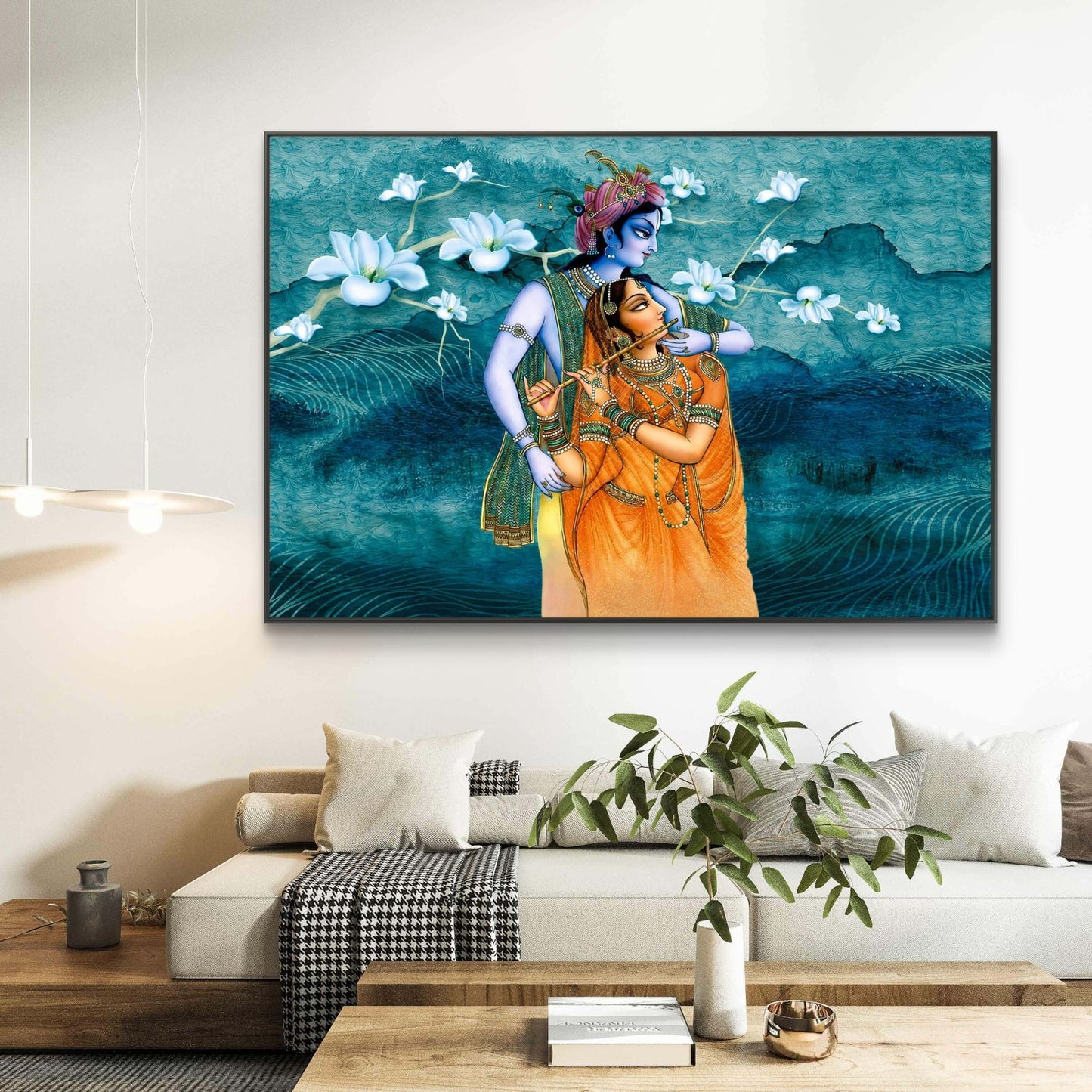 Radha Krishna Premium Canvas Painting - Buy Online | Decor By Neon