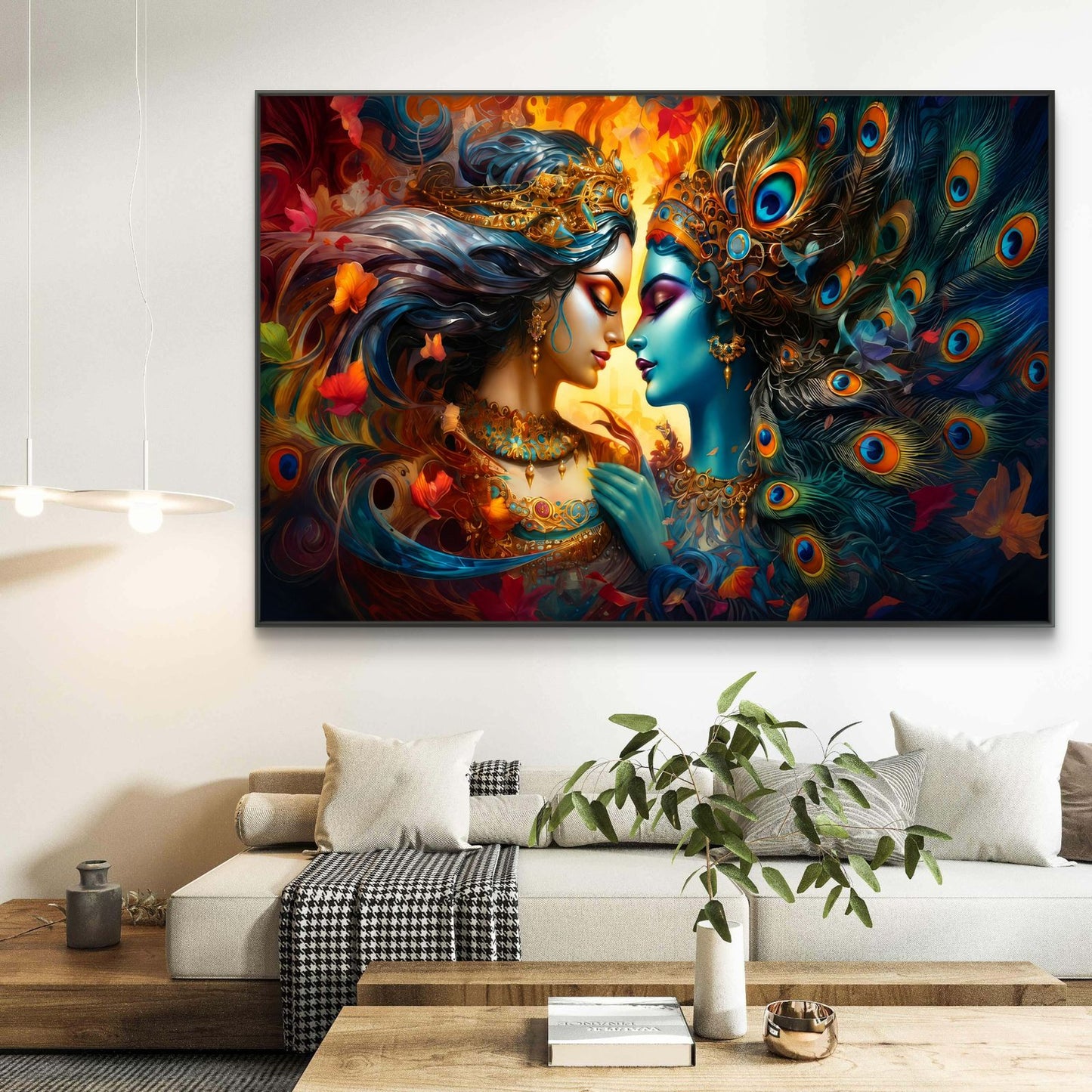 Radha Krishna Premium Canvas Painting - Buy Online | Decor By Neon